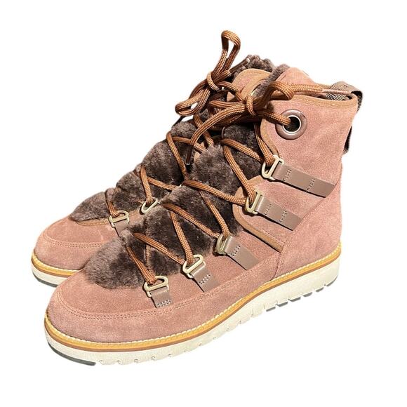 Cole Haan ZeroGrand Luxe Water Resistant Hiker Boot‎ Chestnut Size 8 B - Picture 1 of 8